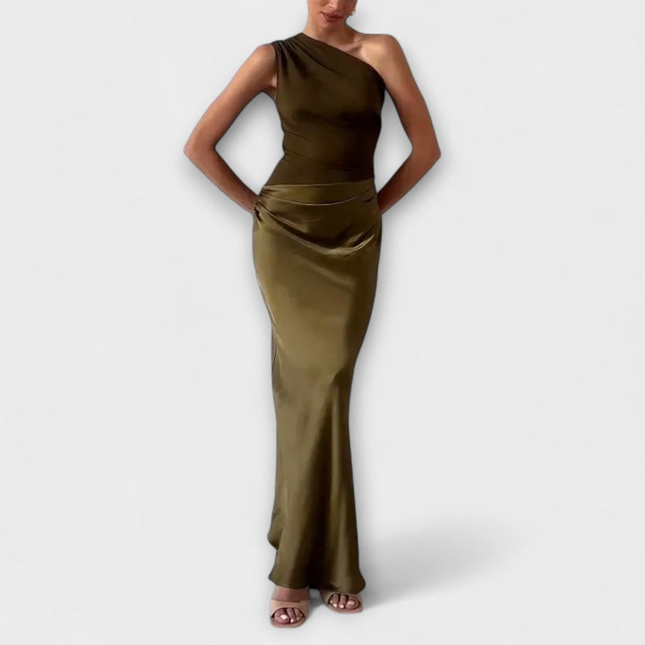 Nova | Elegancka sukienka maxi na jedno ramię