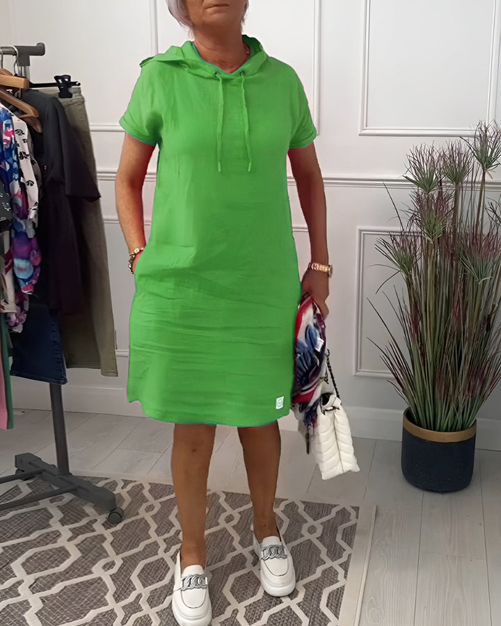 Patricia | Casualowa sukienka z kapturem