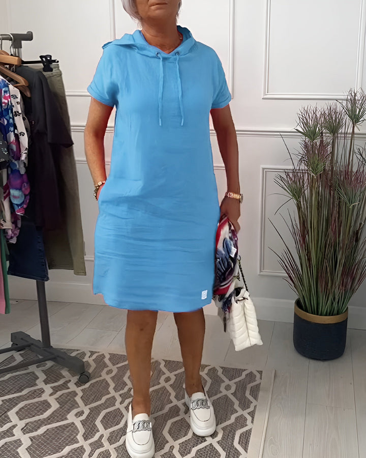 Patricia | Casualowa sukienka z kapturem