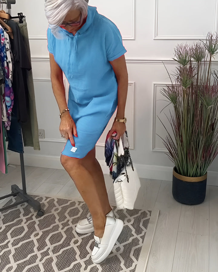 Patricia | Casualowa sukienka z kapturem