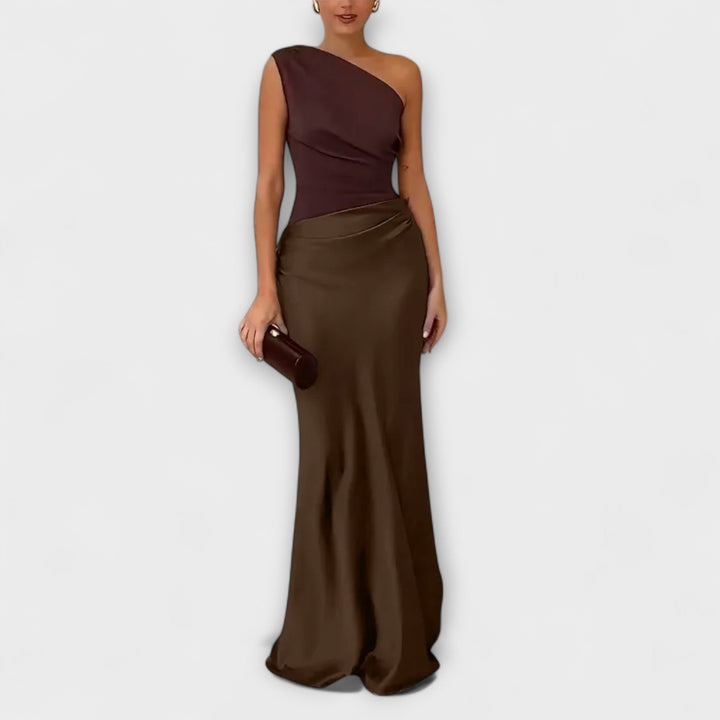 Nova | Elegancka sukienka maxi na jedno ramię