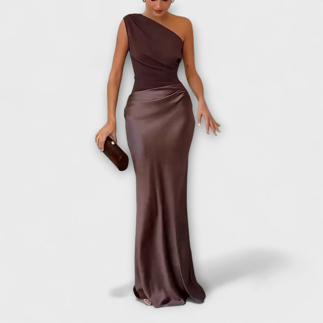 Nova | Elegancka sukienka maxi na jedno ramię