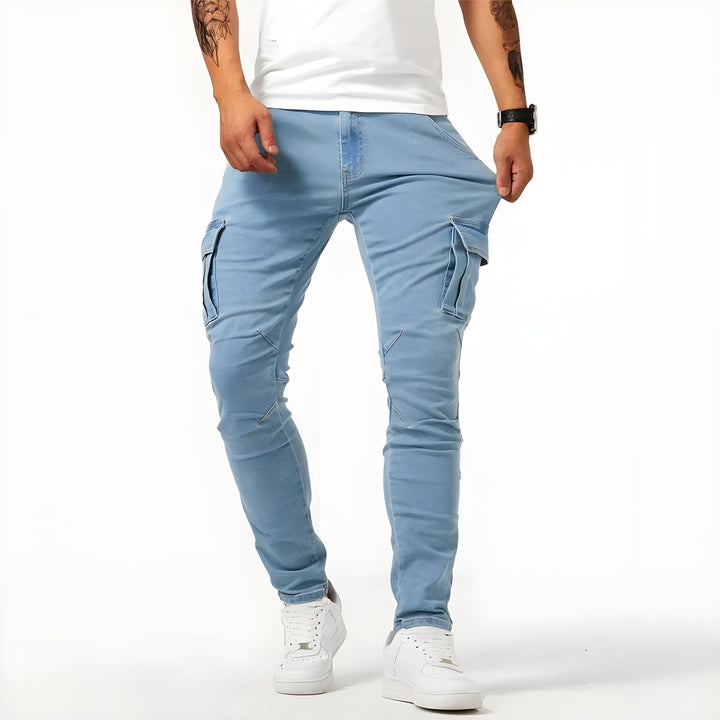 Samuel™ Rozciągliwe spodnie jeansowe cargo