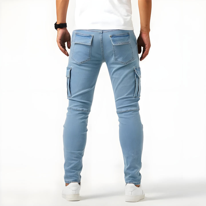 Samuel™ Rozciągliwe spodnie jeansowe cargo