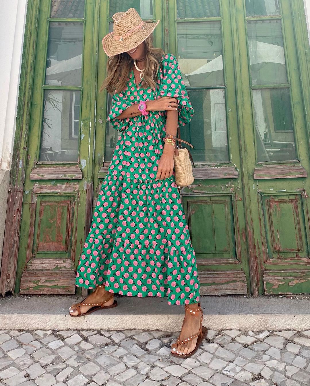 Fleur™ Sukienka maxi w stylu boho