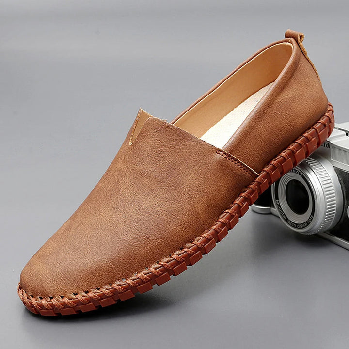 Santorini | Skórzane loafersy