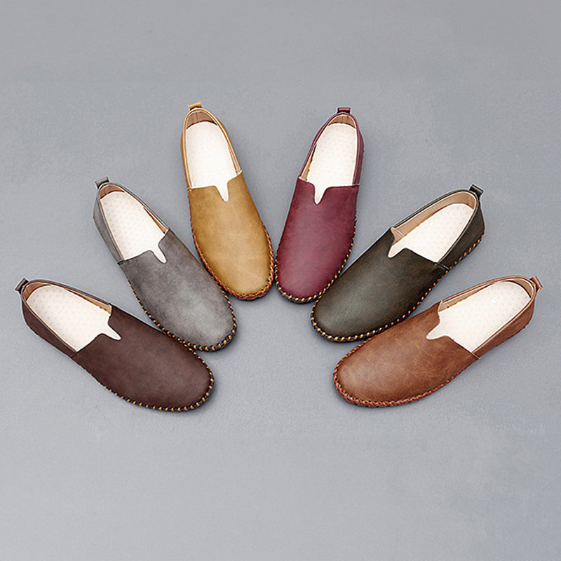 Santorini | Skórzane loafersy