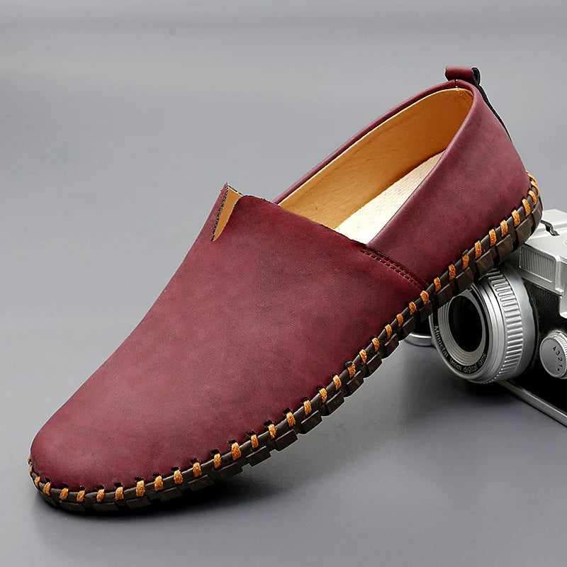 Santorini | Skórzane loafersy