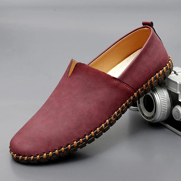Santorini | Skórzane loafersy