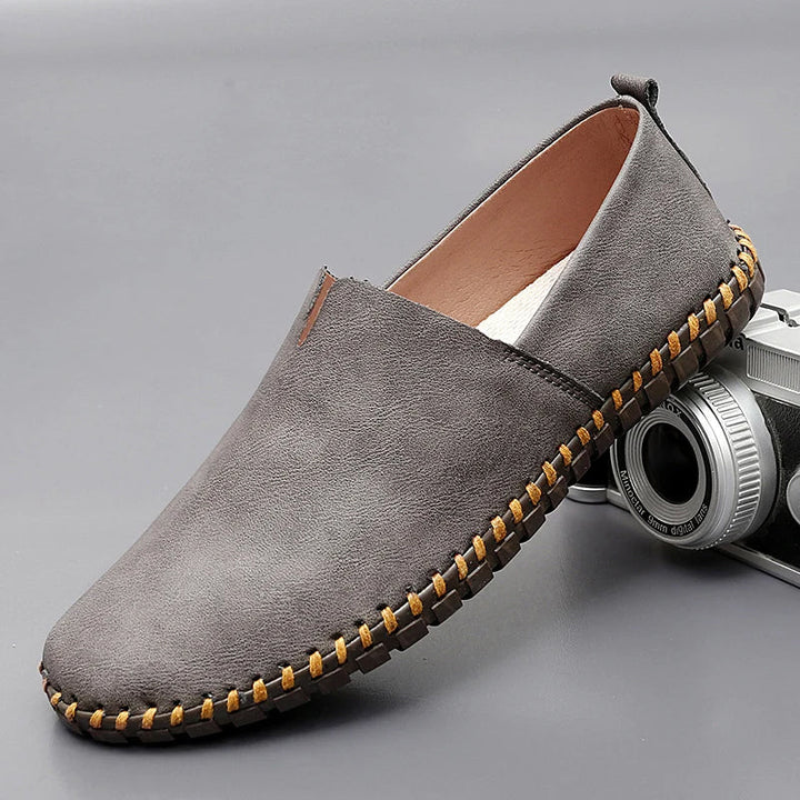Santorini | Skórzane loafersy