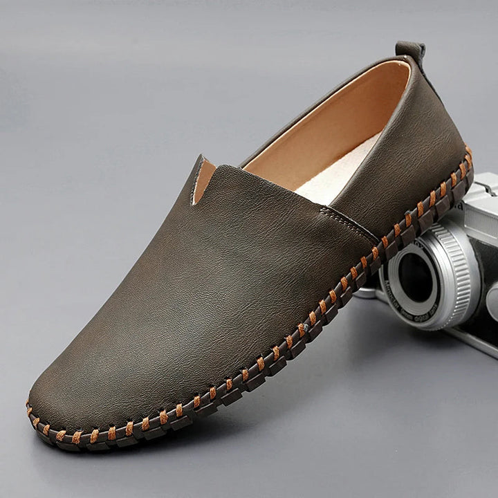 Santorini | Skórzane loafersy