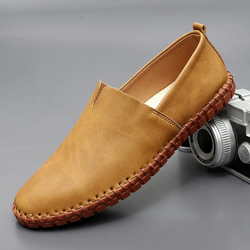 Santorini | Skórzane loafersy