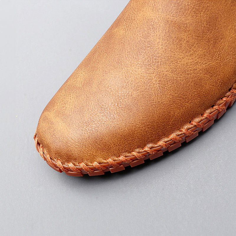 Santorini | Skórzane loafersy