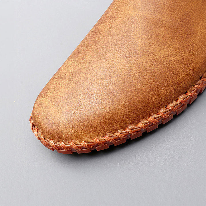 Santorini | Skórzane loafersy