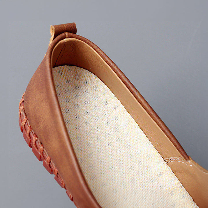 Santorini | Skórzane loafersy