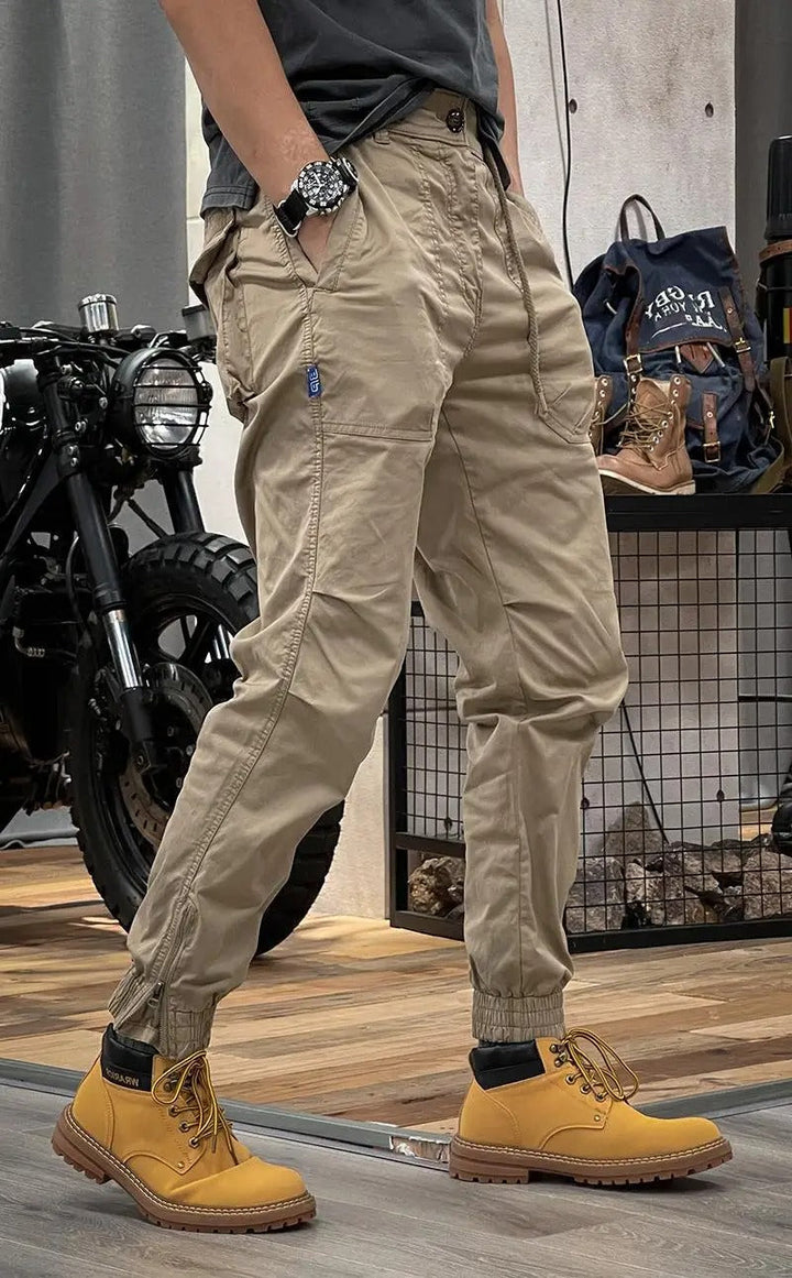 Michał™ Spodnie Cargo Stretch ze Spandexem